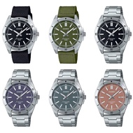 Casio Standard นาฬิกาข้อมือผู้ชาย สายผ้าไนล่อน/สายสแตนเลส รุ่น  MTP-B155,MTP-B155C,MTP-B155D (MTP-B155C-1E,MTP-B155C-3E,MTP-B155D-1E,MTP-B155D-2E,MTP-B155D-3E,MTP-B155D-5E)