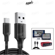 USB power cord connecting Soundcard Focusrite Scarlett 2i2 Gen 3 / 4i4 Gen 3 / 8i6 Gen 3 / 18i8 Gen 