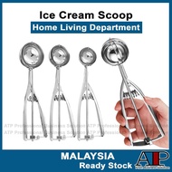 Pantry 🍳 Sudu Aiskrim Stainless Steel Ice Cream Scoop Ice Cream Spoon Ice Cream Ball Scooper Waterme