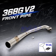 For ZONTES 368G 368E V2 2025 51mm Motorcycle Exhaust Slip-On Systems Connect Front Link Pipe