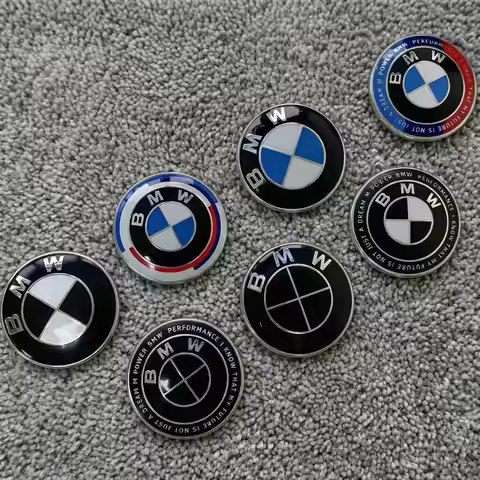 QV 74/82mm Front Hood Rear Trunk Emblem Badge For BMW E46 E60 E63 E83 E87 E90 F01 F02 F10 F20 F30 G1