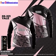 Custom Name Jersey Murah Design Baju Muslimah Flower pink Tshirt Muslimah Jersey Ombak Exclusive Ove