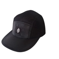 Third CYCLING Hat /MESH CAP FULL BLACK/5 PANEL Short Tongue Hat