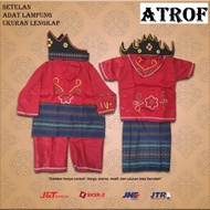 Setelan Couple Baju Adat LAMPUNG Anak Usia TK SD SMP - Satu Set Cewek + Satu Set Cowok Baju Adat LAM