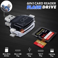 Idragon 4In1 Microsd Sd Card Reader - Type C Microusb Lightning Usb