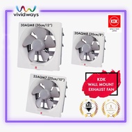 KDK VENTILATING FAN WALL MOUNTED 20AQM8/8" , 25AQM7/10" , 30AQM8/12"