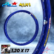 ล้อ COM MINI 1.20 X 17 ขอบเรียบ จำนวน 1 วง วงล้อ คอม ล้อ เวฟ ขนาด 1.20 ขอบ 17 ของแท้ การันตีของแท้ 1