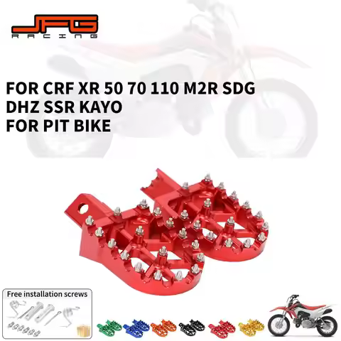 Motorcycle Universal CNC Colorful Footpeg Footrest Foot Pegs For HONDA CRF XR 50 70 110 M2R SDG DHZ 