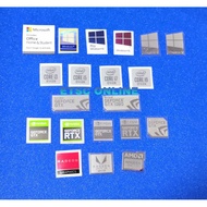 Metal Stickers Window 10 Pro Window 8 Nvidia Geforce GTX RTX CPU i9 i7 i5 Sticker Lable Desktop Note