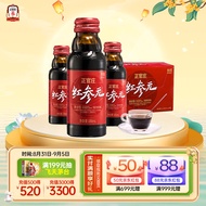 正官庄 人参 韩国原装进口 红参液参元饮品100ml*10瓶  健康滋补 中秋节日送礼礼品补品