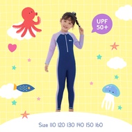 Uwae ชุดว่ายน้ำเด็ก ชุดว่ายน้ำเด็กหญิงกันยูวี Cool Girl รุ่น UV372