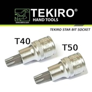 TEKIRO STAR BIT SOCKET 1/2 T40 T50 SOCKET WRENCH/ T40 T50BINTANG