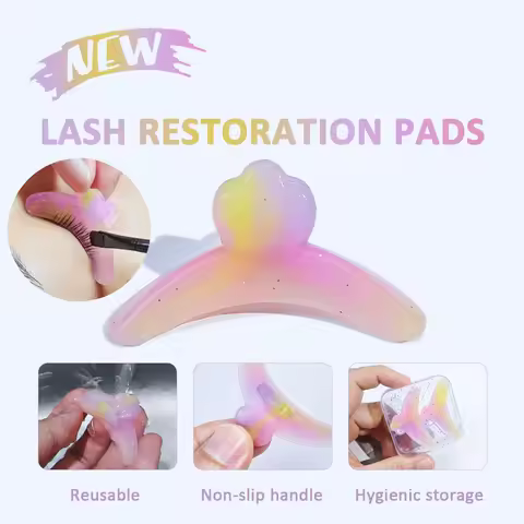 PERMANIA Lash Revise Pad Eyelash Fix Shields Reusable Lash Separator Palette Anti-Slip Lash Lift Pad