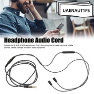 UAENAUT1FS Headphone Audio Cord, with Volume Control and Mic Function 3.5mm Plug Braided Wire, 130cm