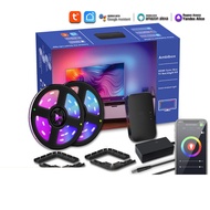 Tuya APP HDMI Screen Sync LED Light Strip, Smart TV Ambient Backlight, Immersive RGB Background Ligh