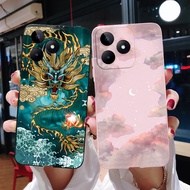 สำหรับ Realme C51เคสลายมังกรฝาครอบซิลิโคนนิ่มเคสโทรศัพท์สำหรับ Realme C51 C 51 RealmeC51 RMX3830เคส6