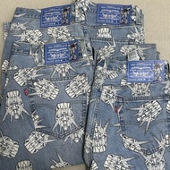 Levis®501 Gundam SEED ORIGINAL Men's Stright Jeans RARE LIMITED EDITION