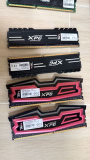 DDR4 ADATA XPG 3000mhz RAM 8GB *2  &  XPG GAMMIX D10 3000mhz RAM 8GB *2