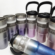 New Gradient Diamond 890ML Tumbler Stainless Steel Bottle Water Bottle With Straw Insulated Flask Bo