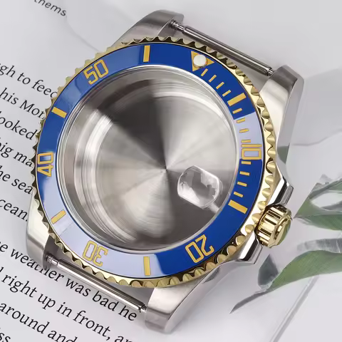 Gold Silver 40mm Watch Case NH35 Sapphire For Seiko NH35 NH34/36 NH70 7S26 Miyota 8215 ETA2824 28.5m
