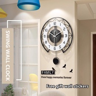 [Wall Clock] wall clock/clock, Nordic clock wall clock living room home fashion personality creative atmosphere clock simple modern watch art quartz clock
