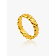 999 Gold Croissant Ring