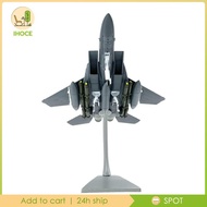 [Ihoce] 1:100 Scale F 15E Fighter Fighter Aircraft Model Collectables Fighter Model Toy for Office D