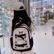 Sanrio Melodi Kuromi Saya Gadis Comel Beg Sekolah Pelajar Ransel Kapasiti Besar Kayu Manis Beg Galas Bag Beg Tangan