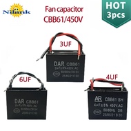 NiLANK Fan Capacitor/Full Capacity 450V/CBB61 3uF 4uF 6uF