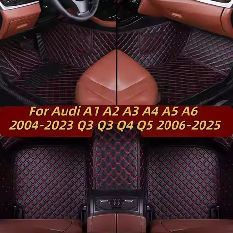 Custom Car Floor Mats Anti-slip Wear Resistant A2 A3 A4 A5 A6 2004-2023 Q3 Q3 Q4 Q5 2006-2025 Carpet