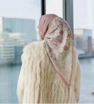 TERMURAH!! HIJAB SEGI EMPAT VOAL PREMIUM BUTTON SERIES