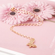 Hyl Jewelry 319N Kalung Titanium Wanita Karat Emas Silver Asli Panjang Muda Dan Anti Luntur