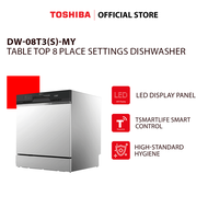 Toshiba DW-08T3(S)-MY TABLE 8 Place Settings Table Top Dishwasher
