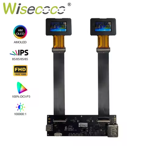 Amoled 0.71 Inch 1920x1080 Full HD 500 Nits High Brightness Display AV VR Night Vision Sight Display