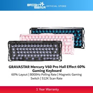 GRAVASTAR Mercury V60 Pro Hall Effect 60% Gaming Keyboard