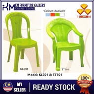 KM Furniture 3V High Quality Stackable Dining Plastic Chair/Restaurant Plastic Chair/Food Court Plastic Chair/ KL701/ Kerusi Plastik (*2 Units/ 4 Units*)