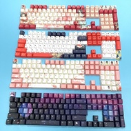 ที่กําหนดเอง PBT ความร้อนระเหิดคีย์บอร์ด Keycaps ทึบแสงส่วนบุคคล XDA Original Anime Non-Light โปร่งแ