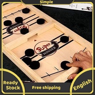 Fast Sling Puck Game Paced Hockey Table Football Juego Winner Board Family Party Games Toy Wood Boar