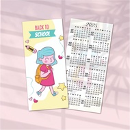 CALENDAR 2025/KALENDAR 2025 BOOKMARK / DOORGIFT / FREEGIFT / STUDENT / TEACHER