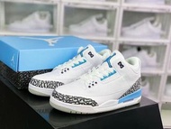 Nike Air Jordan 3喬丹3代籃球鞋｜顏色 北卡藍 ｜尺碼 36 36.5 37.5 38 38.5 39 40 40.5 41 42 42.5 43 44 44.5 45 46
