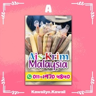 Bunting Ais Krim Malaysia (2x3 kaki) | Kawaiiyo