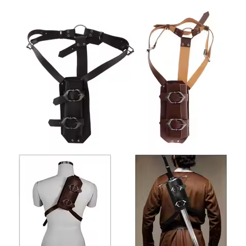 Sword Shoulder Back Sheath Cosplay Costume Props Adjustable Shoulder Strap for