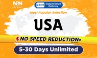 eSIM USA 5-30Days Daily 500MB/1GB/2GB/3GB Unlimited 5G/4G Data