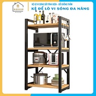 Kệ để lò vi sóng 174-2N thương hiệu 9House kệ bếp để lò nướng nồi cơm điện lò vi sóng gia vị loại kh