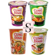 Spicy And Sour Shrimp Noodles, Crab, Mushroom Stew, Vegetarian Mushrooms, Palace Dinh ly 65g (Box Of 24 Cups)