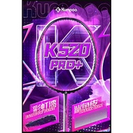 KUMPOO K520 PRO+ Badminton Racket 5U | Offensive Head Heavy Carbon Fiber Racket | FREE 3 Overgrips +