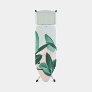 BRABANTIA Ironing Board C 124 x 45cm for Steam Generator Tropical Leaves Mint Frame