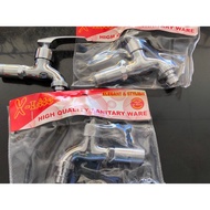Xlite Chrome Stainless Steel Garden Water Faucet 1/2