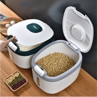 Rice Storage Box 5kg /10kg/15kg Bekas Beras Kitchen Food Container Rice Bucket Dispense Pet Food Container