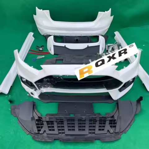 Body Kit Front Rear Bumper Grill Side Skirt Assembly for Ford Focus 2015-18 New Style Modified RS Ki